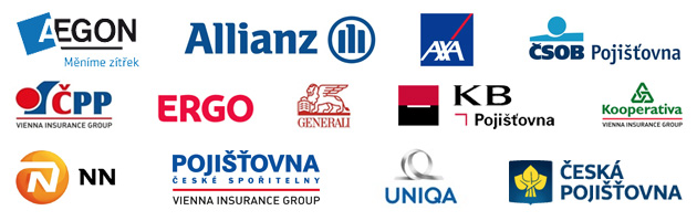 Spolupracuji s těmito pojišťovnami